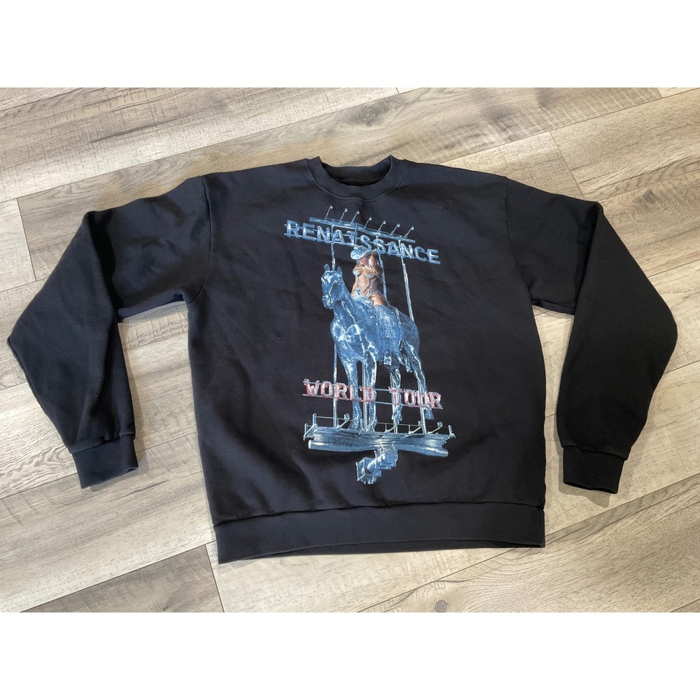 Beyonce Renaissance World Tour Sweatshirt Black Amazon Music Graphic‎ Crewneck M